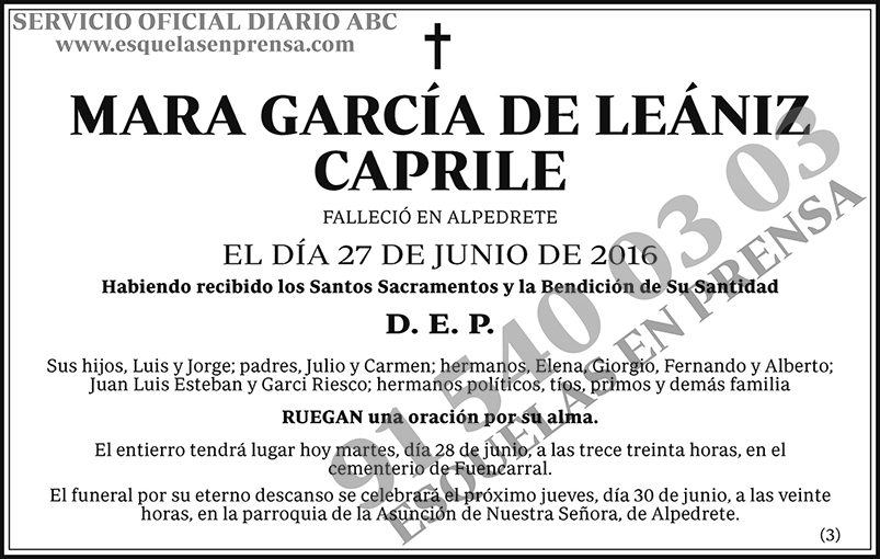Mara García de Leániz Caprile
